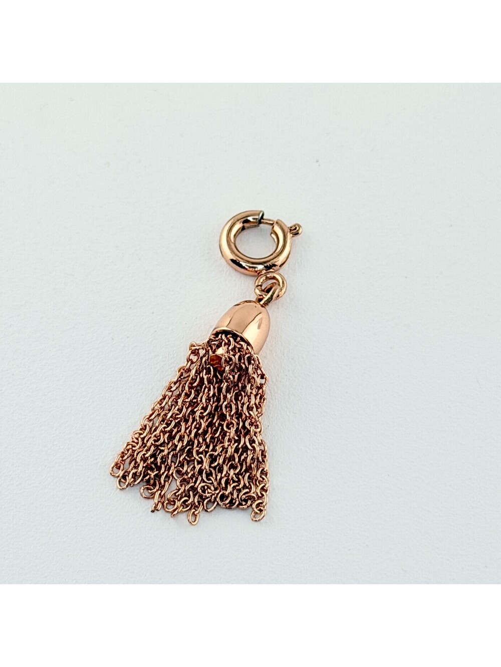 Bomb Party Charm - Chain Tassel on Rose Gold Plating